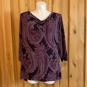 Roz & Ali Women’s Plus Size Shirt Size 3X